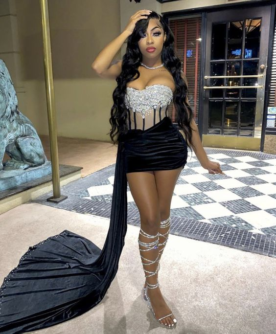 black birthday dinner dress Sheath Short Black Girl Short Evening Dress J7264 – JulyProm Color:Amethys Modest Dress Acetate satin 25 Best Black Wedding