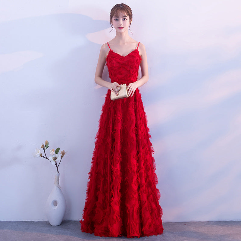 Spaghetti Strap Sweet Long Prom Dress Formal Evening Party Gown 196 - JulyProm
