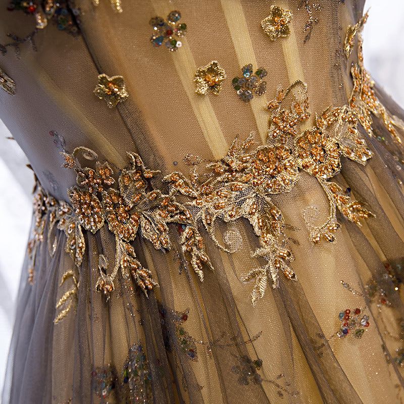 One-Shoulder-Burgund-langes Abschlussball-Kleid-Schnür-Abend-Kleid 20