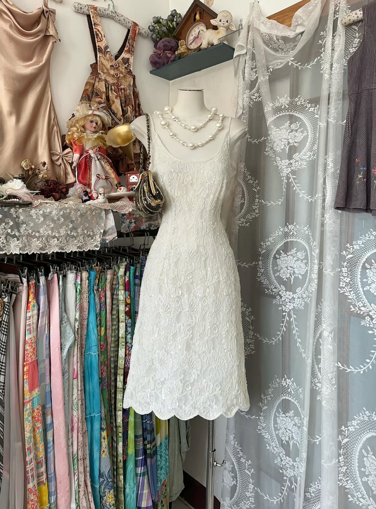 Spaghettiträger Etuikleid Spitze Geburtstagsoutfit Formelle Partykleid J8495