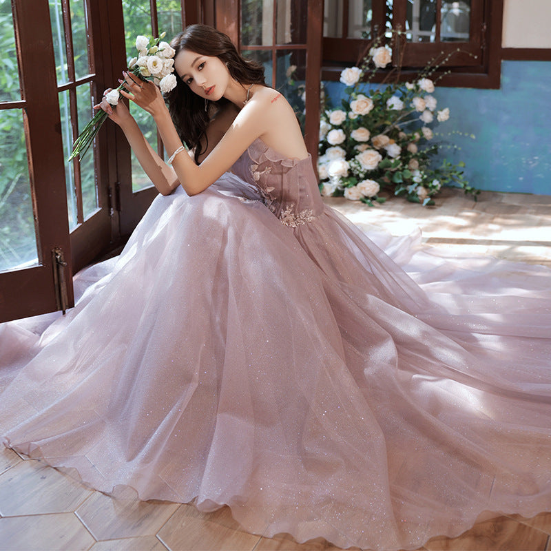 Light Pink Tassel Long Prom Dress A Line Formal Dress Evening Dress 124 JulyProm Light Pink Tassel Long Prom Dress A Line Formal Dress Evening Dress 124 JulyProm
