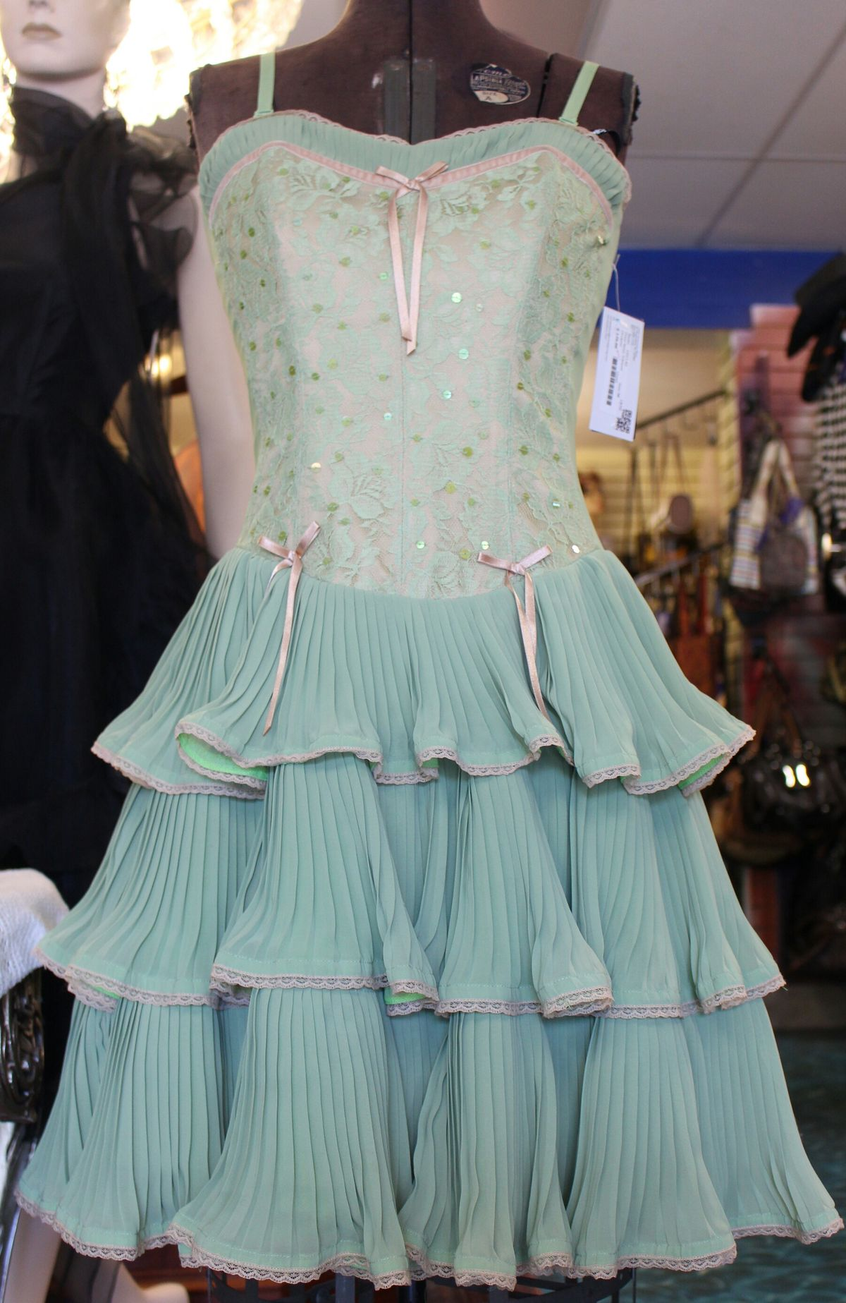 Pleated A Line Ruffle Short Prom Dress Layered Formal Party Gown J8296
