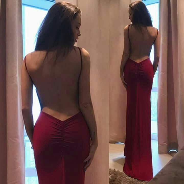Rückenfreies rotes Meerjungfrau-Ballkleid, formelles Abendkleid J6017