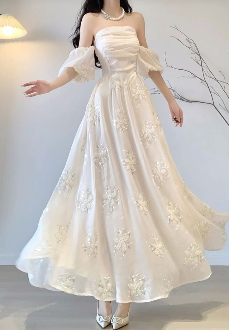 A-Linie Chiffon-Ballkleid mit Applikationen, süßes formelles Partykleid J6154