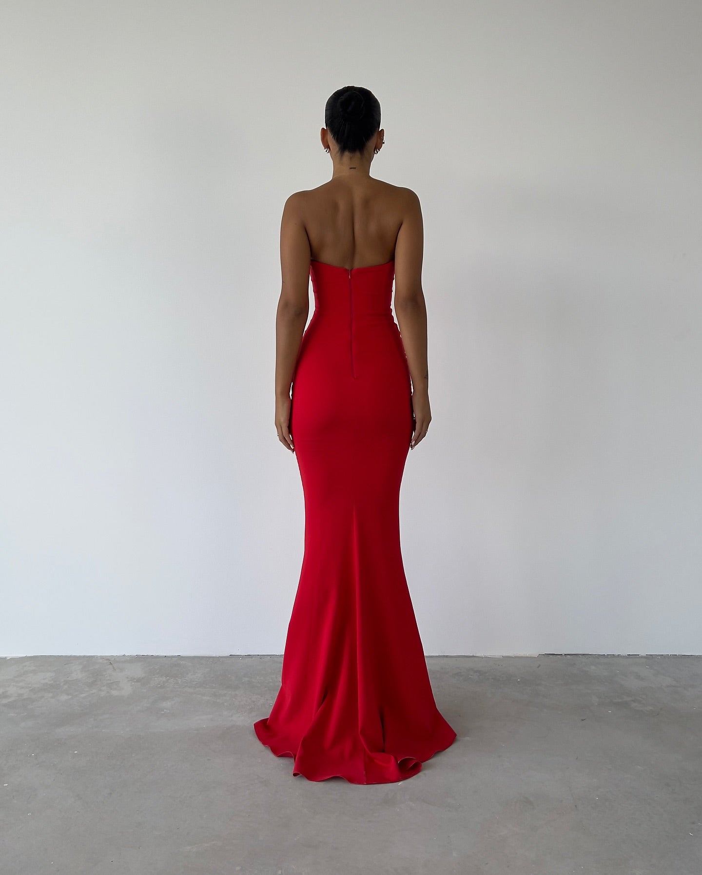 Elegantes rotes Meerjungfrau-Abschlussballkleid, formelles Abendkleid, Partykleid J6228