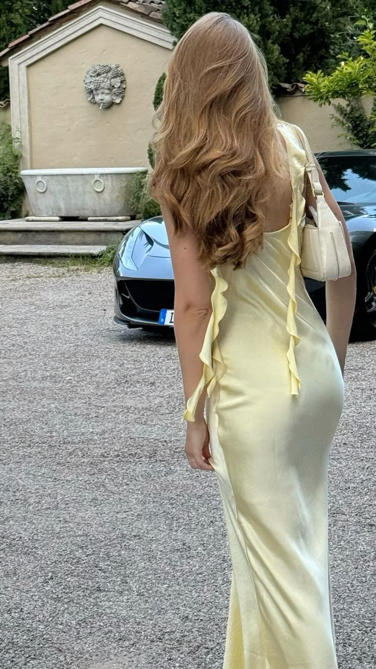 Robe de bal fourreau en satin à volants, robe de soirée formelle, robe d'invitée de mariage J6414