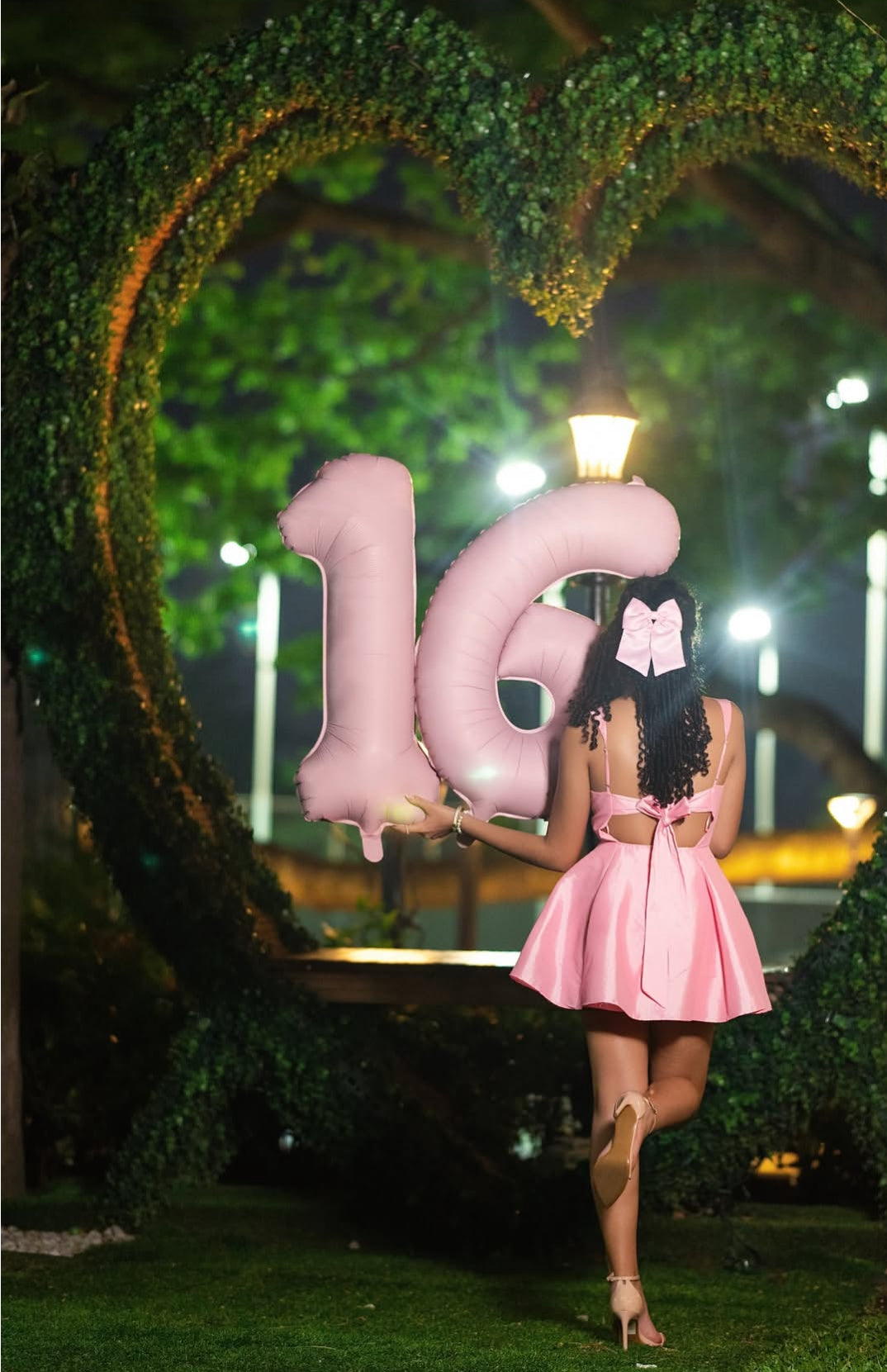 Robe courte en satin rose coupe trapèze pour 16 ans, tenue de soirée J7808