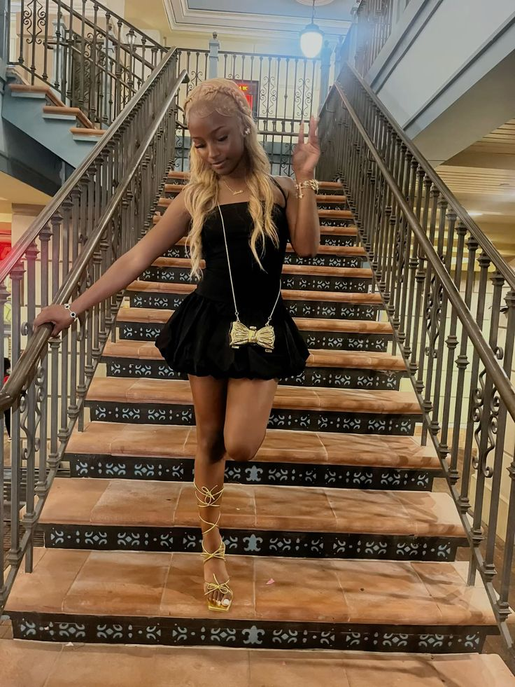 A Line Black Short Birthday Dress Homecoming Dress J7378