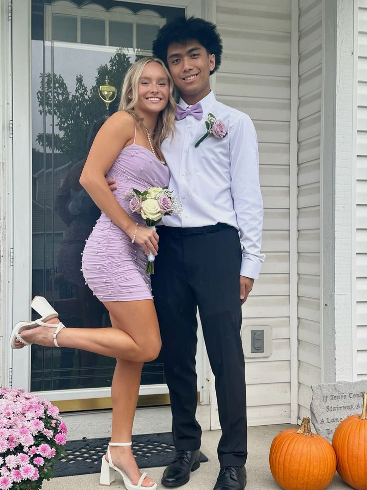 Spaghettiträger Lavendel Mini Homecoming Kleid Kurzes Partykleid J8303