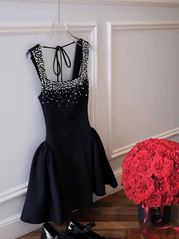 Robe de soirée coupe trapèze, robe de cocktail pour le collège, tenues Hoco J7243