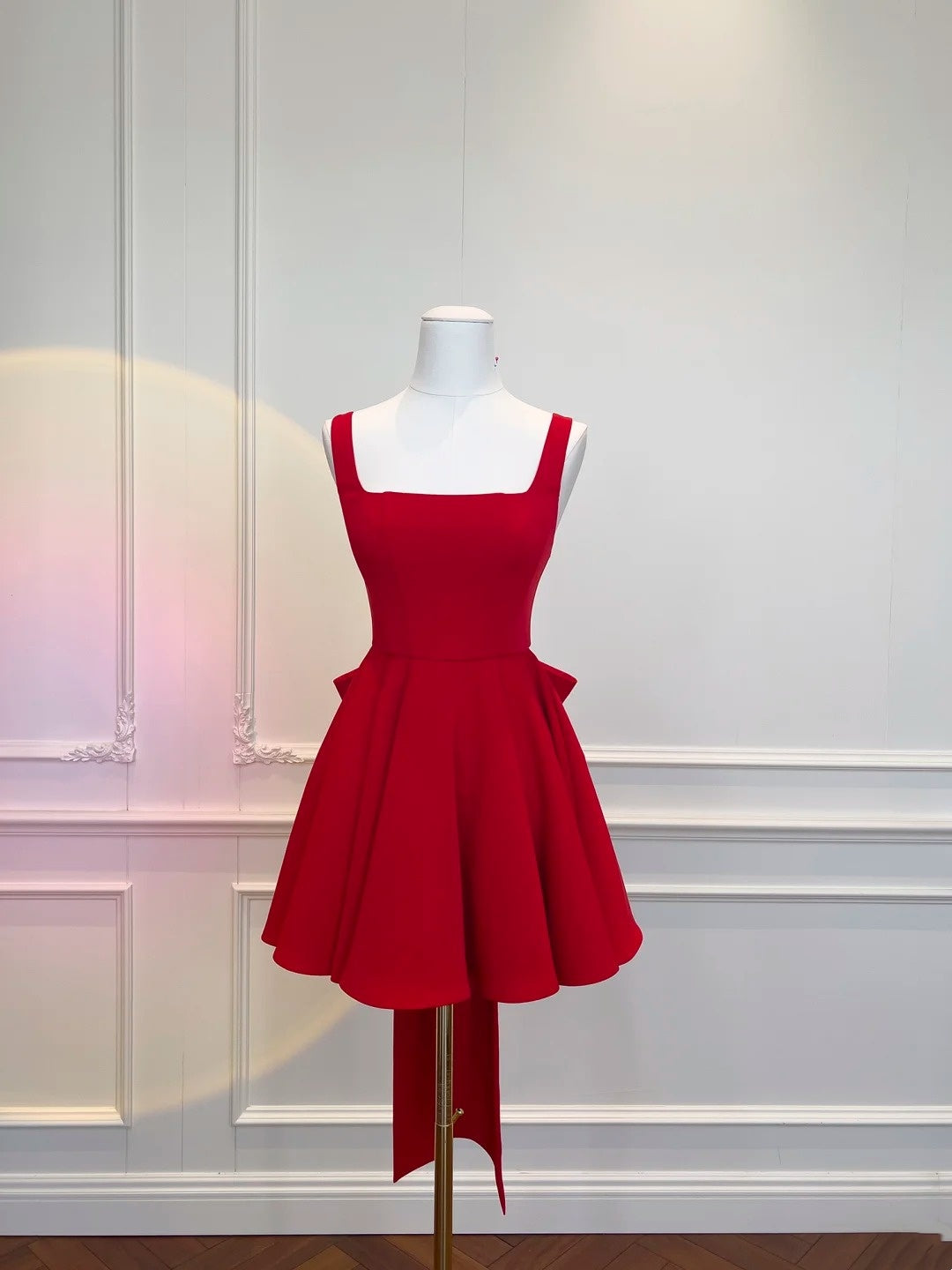 red short dress for birthday A Line With Bow Homecoming Dress J10271 A-Line Dress Ankle Length Color:Waterfall March Best Sellers This stunning dress is