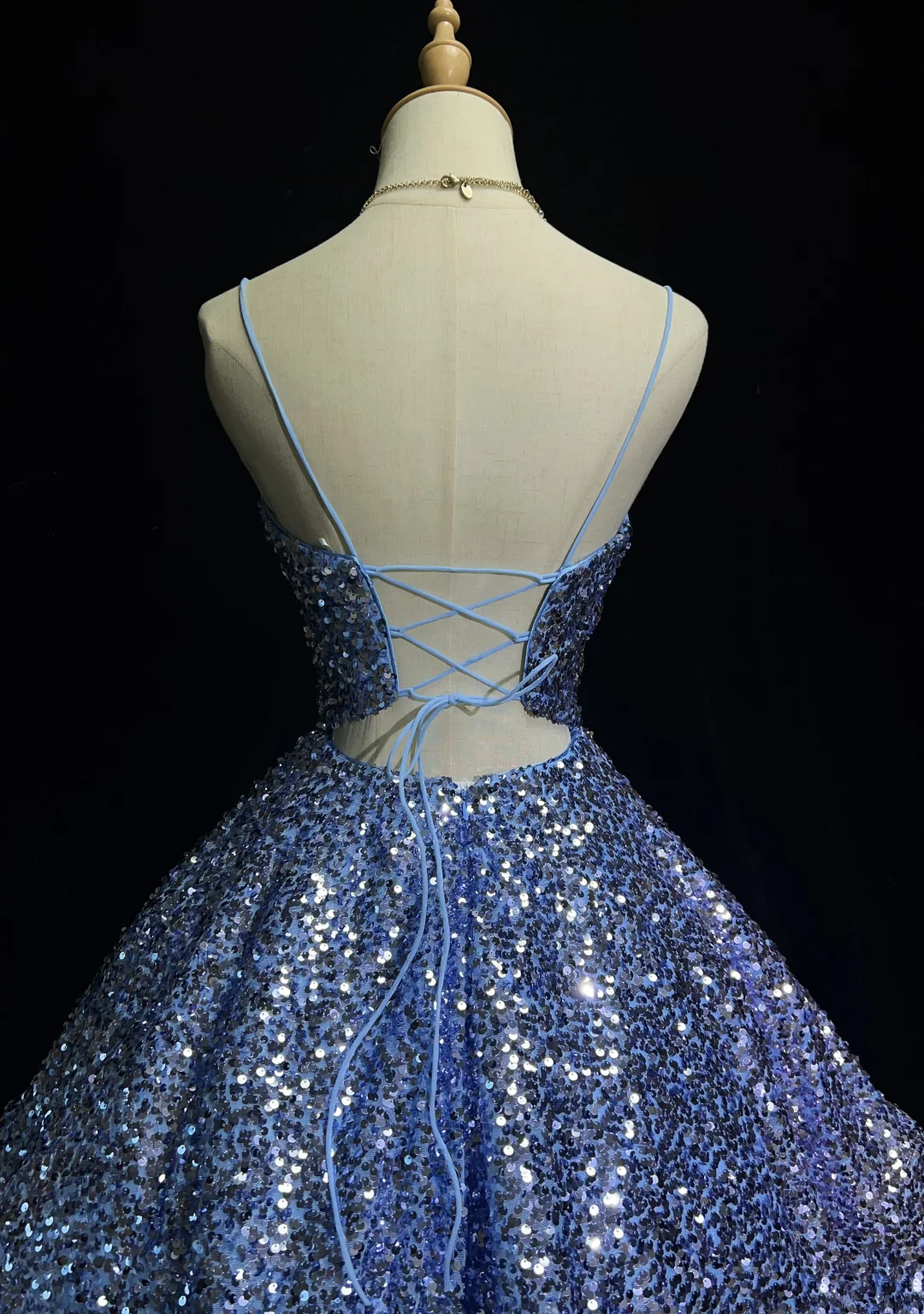 Robe de bal bustier violette en satin avec appliques, robe de soirée formelle J9413