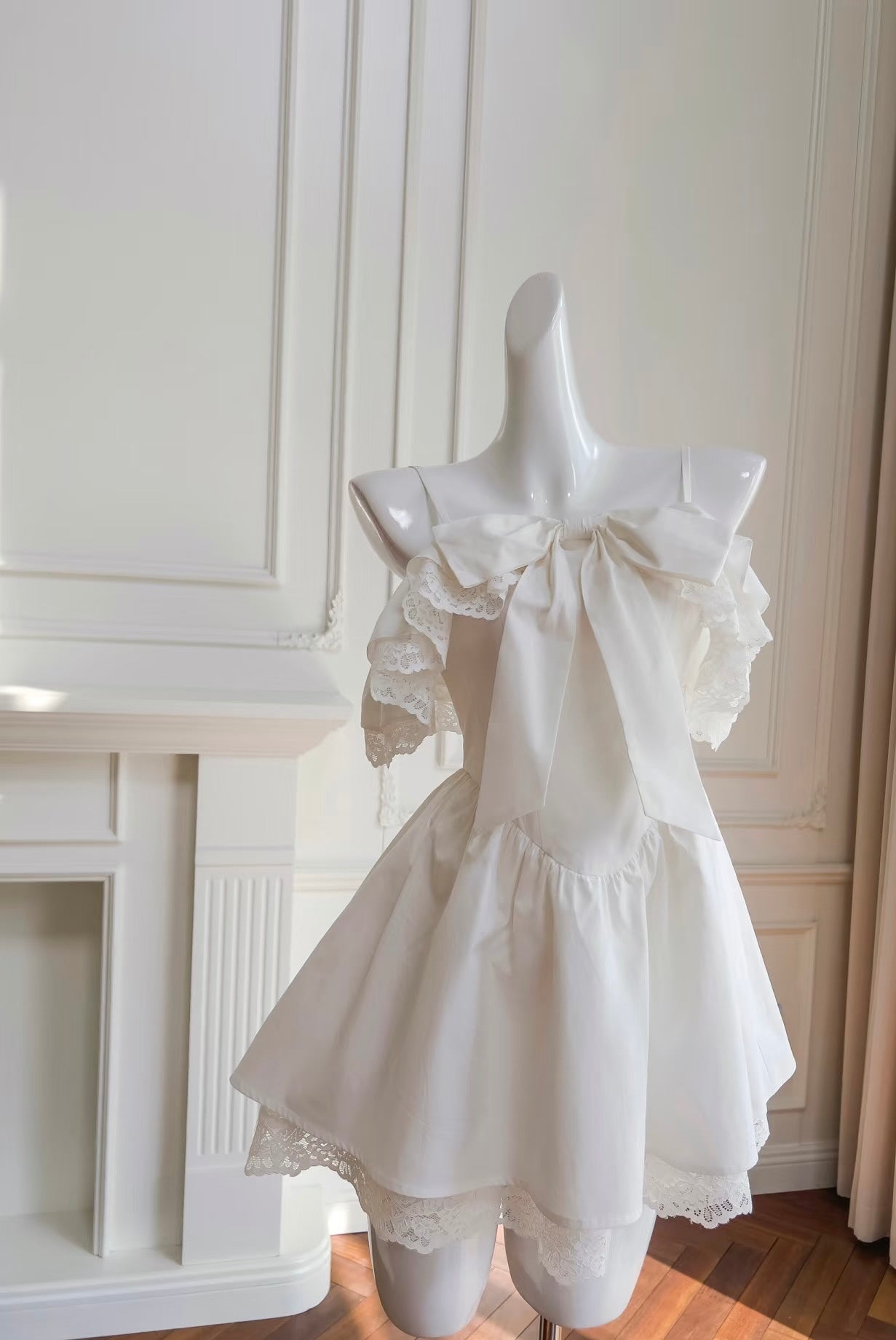 Spaghettiträger A-Linie Süßes Abendkleid Spitze Homecoming-Kleid J7164
