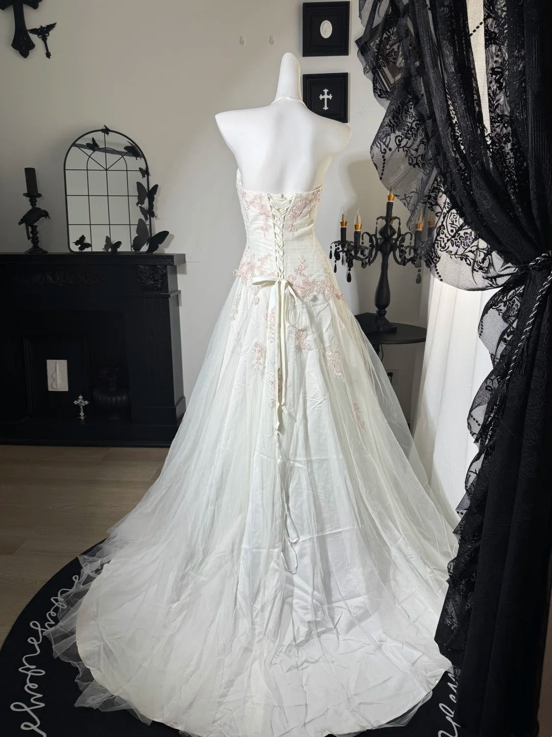 Trägerloses silbernes Vintage-Abendkleid, A-Linie, Geburtstagskleid J9370
