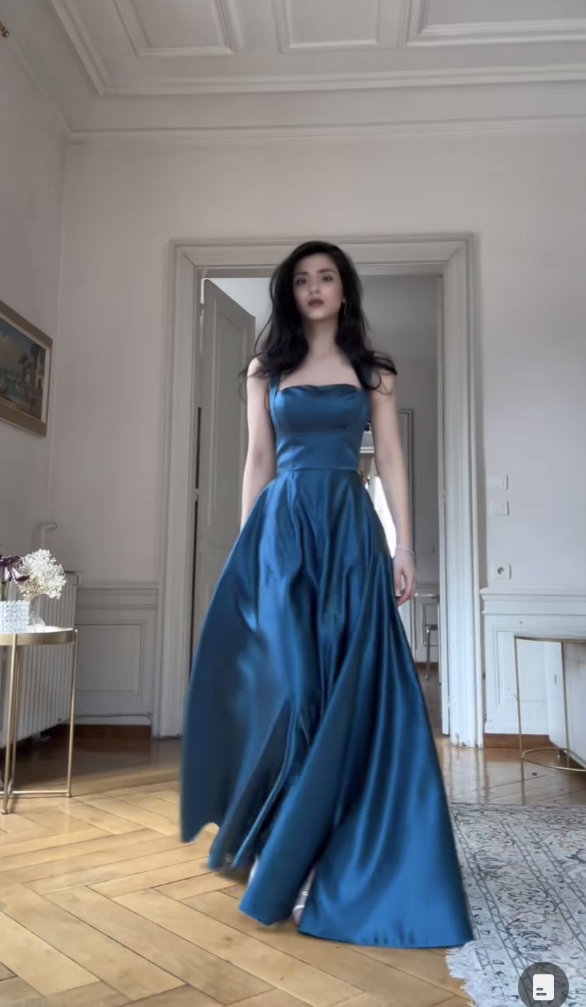 Trägerloses silbernes Vintage-Abendkleid, A-Linie, Geburtstagskleid J9370