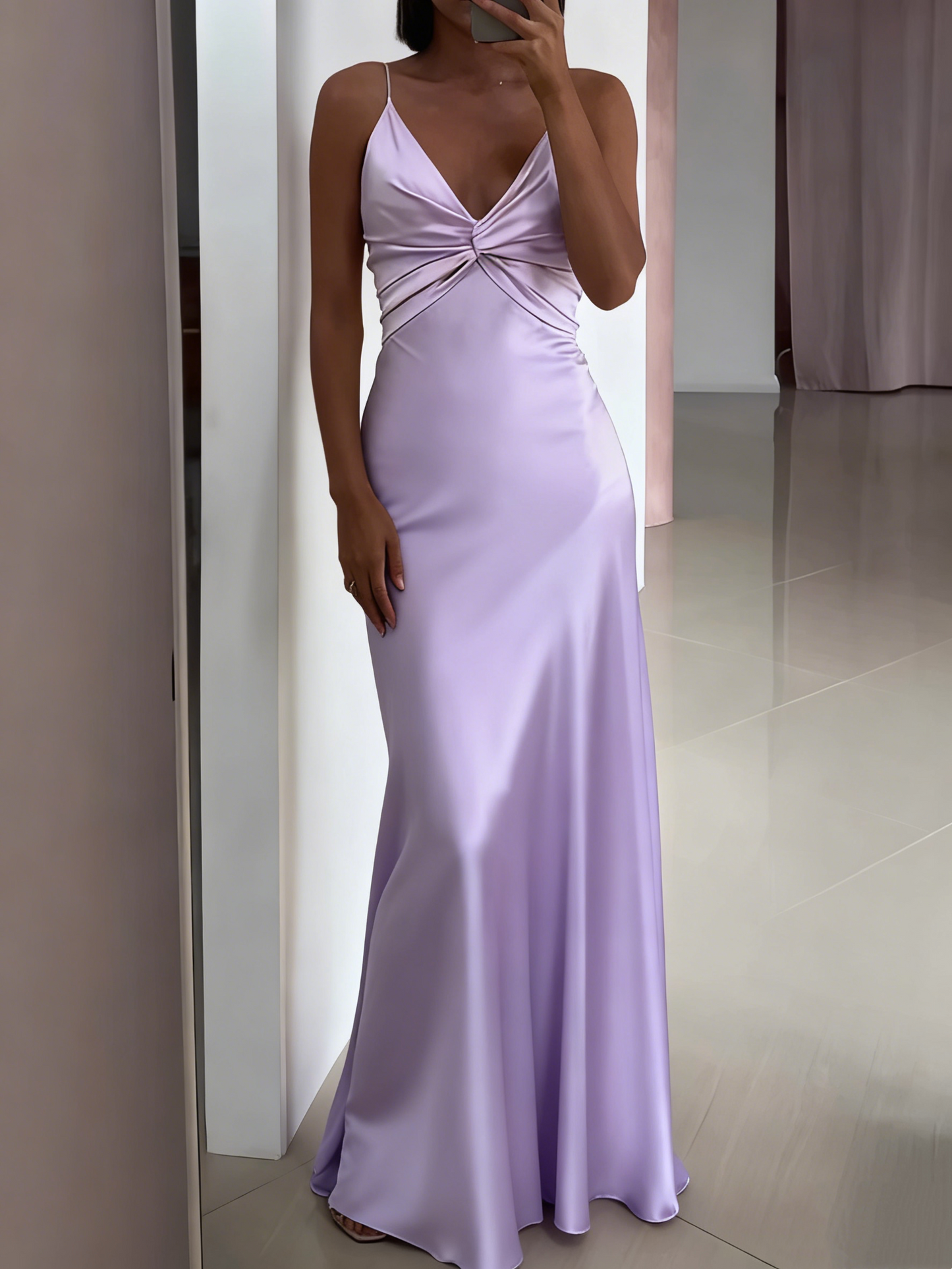 V-Ausschnitt Gelb Etui Langes Ballkleid Formales Partykleid J3368