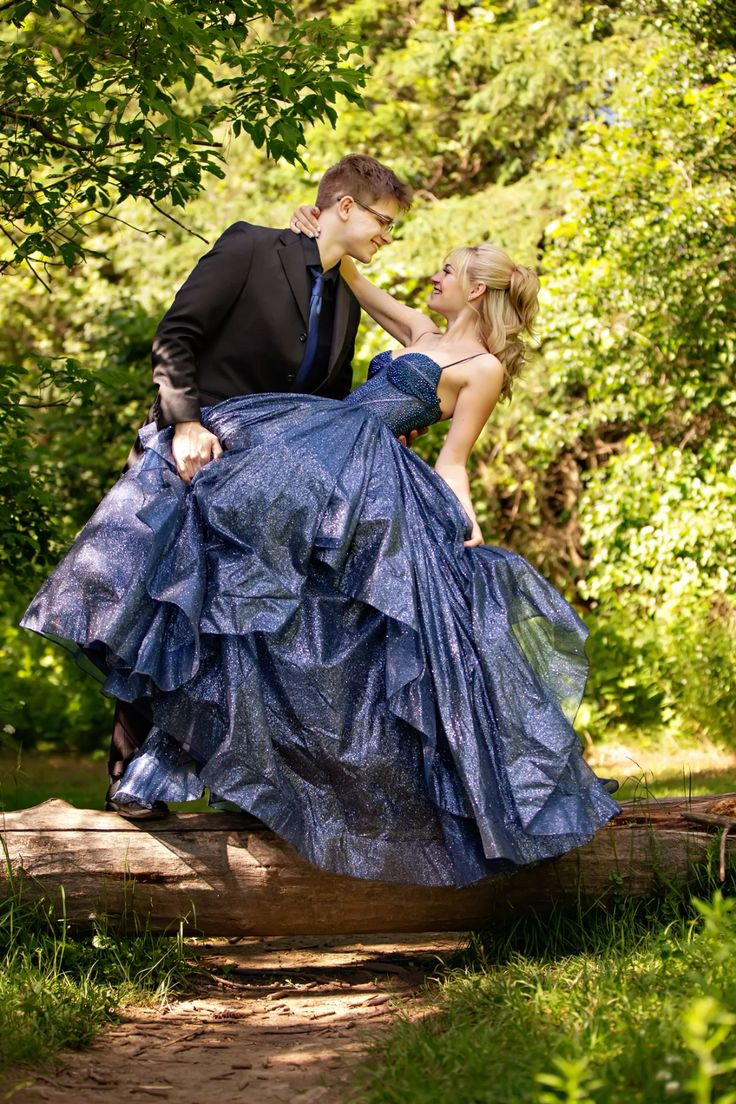Navy Blue A Line Prom Dress Tulle Graduation Party Dress J8972