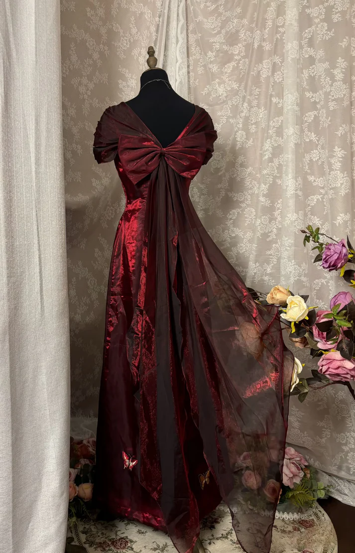 Rosa Etuikleid, lang, mit Seitenschlitz, Satin, formelles Kleid J8820