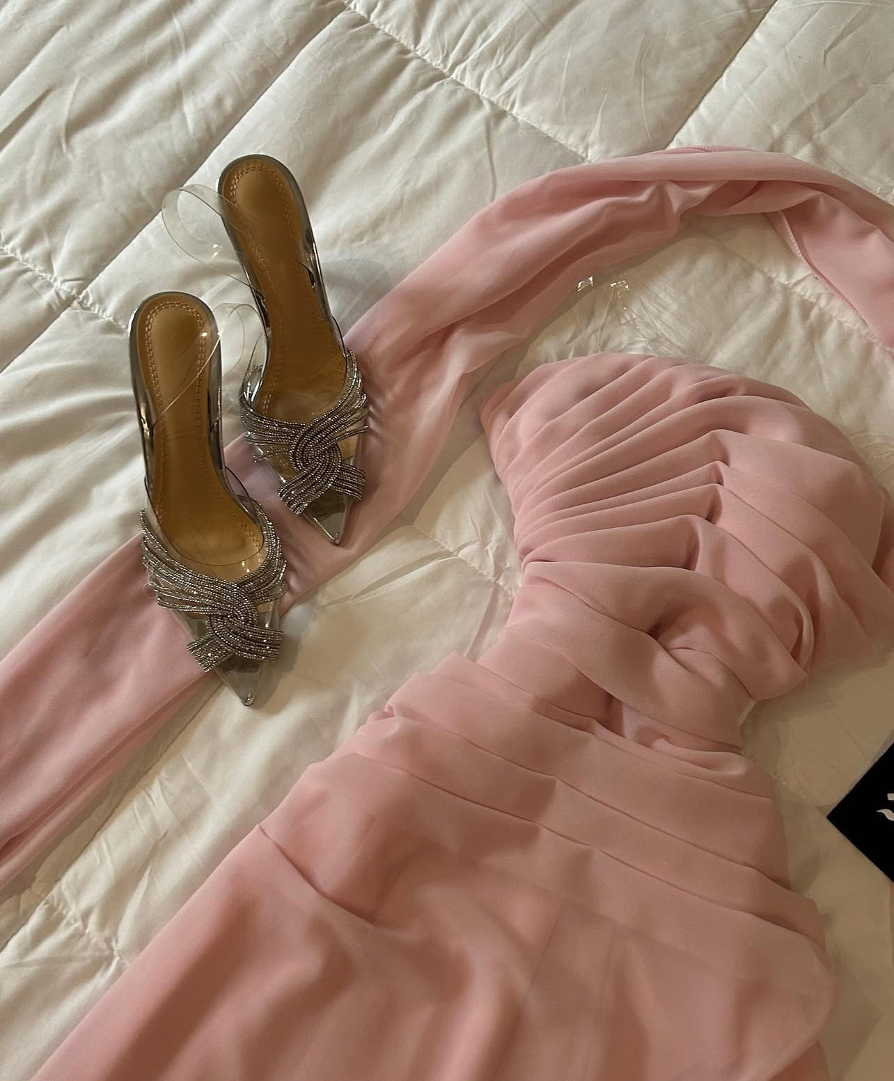 Rosa Etuikleid, lang, mit Seitenschlitz, Satin, formelles Kleid J8820