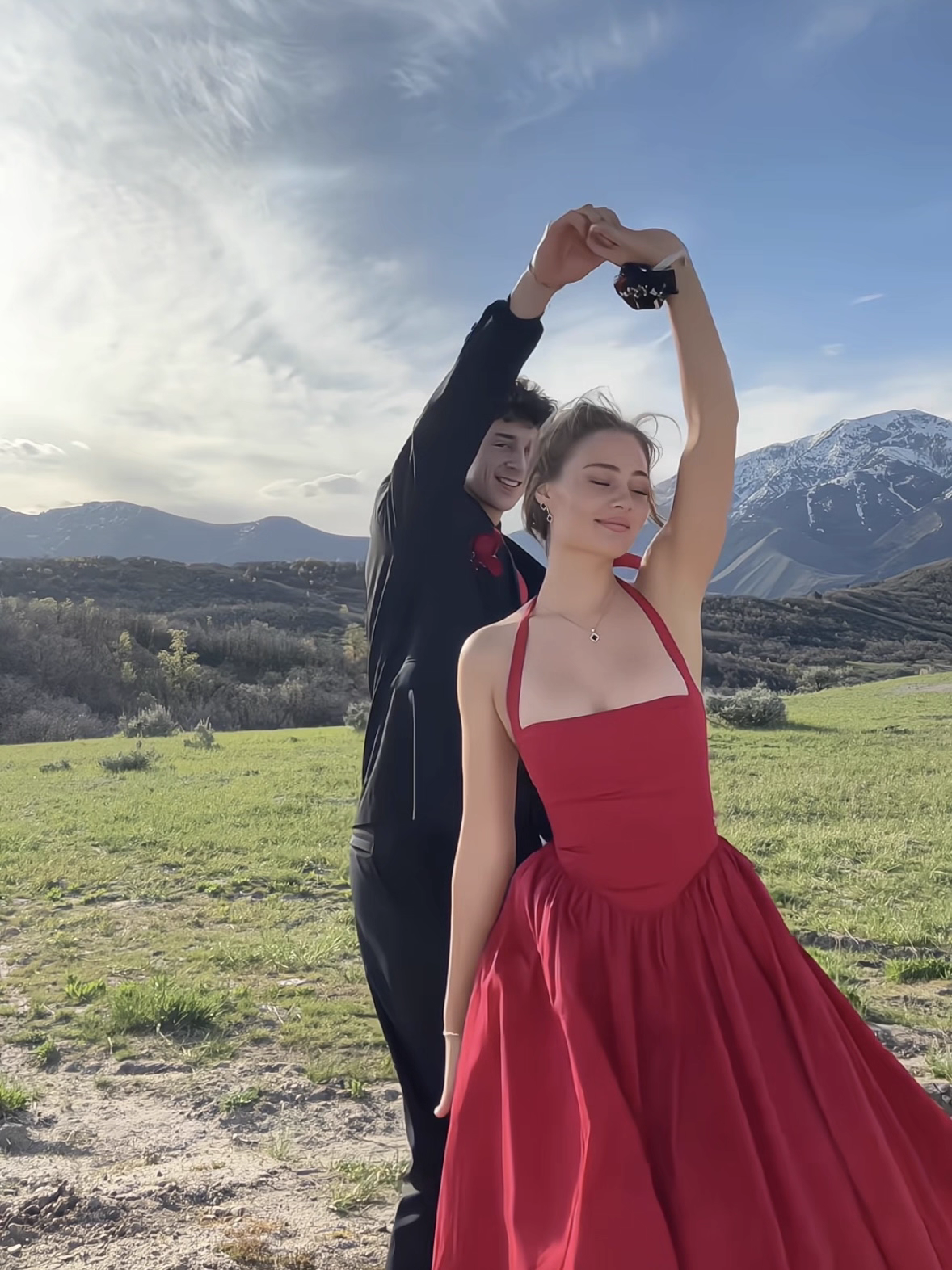 Rosa Etuikleid, lang, mit Seitenschlitz, Satin, formelles Kleid J8820