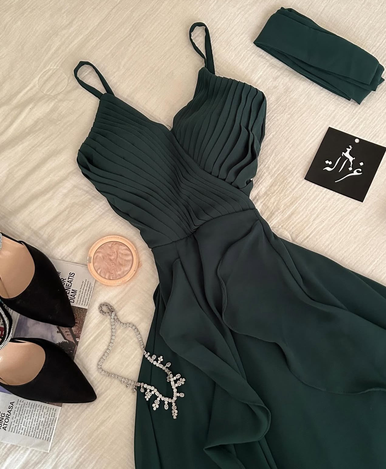 Rosa Etuikleid, lang, mit Seitenschlitz, Satin, formelles Kleid J8820