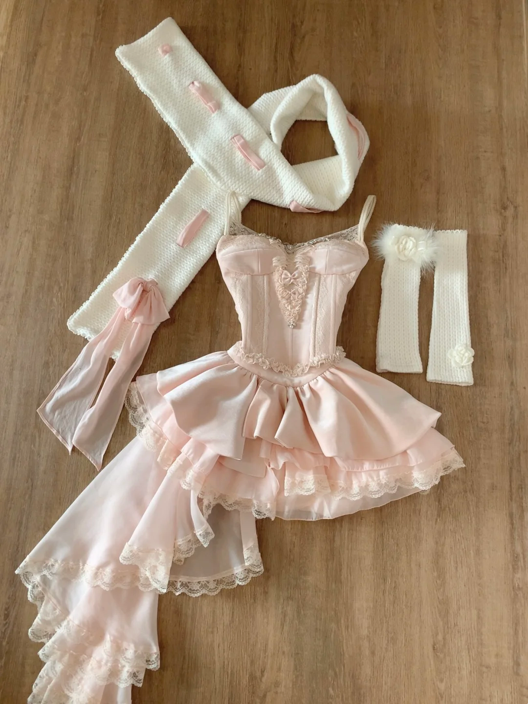 A Line Pink Sweet Birthday Dress Short Party Dress J9345