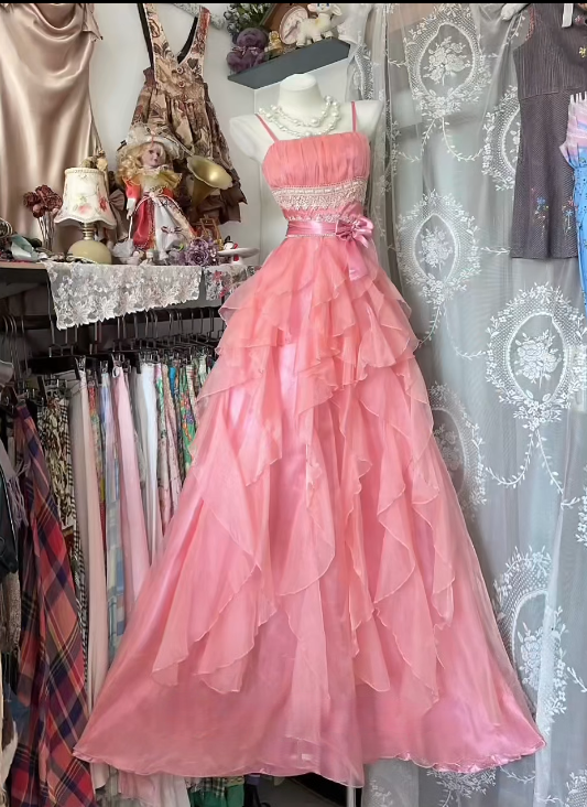 Trägerloses silbernes Vintage-Abendkleid, A-Linie, Geburtstagskleid J9370