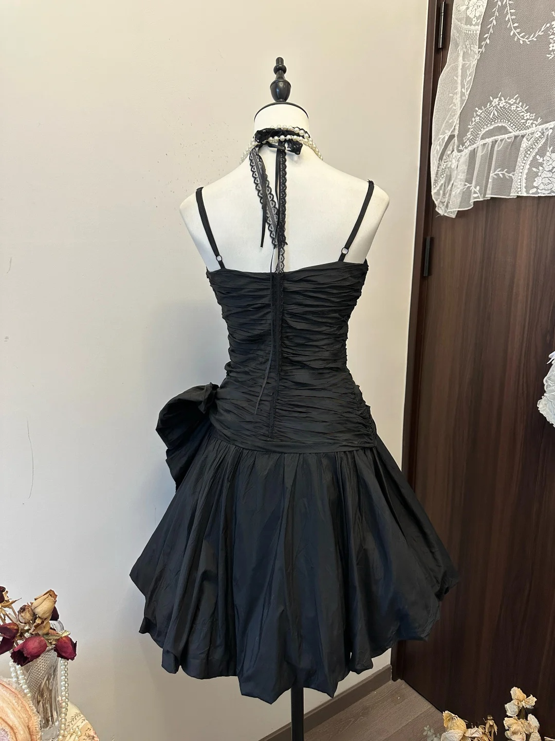 A Line Black Short Prom Dress Formal Party Dress Homecoming Dress J9436