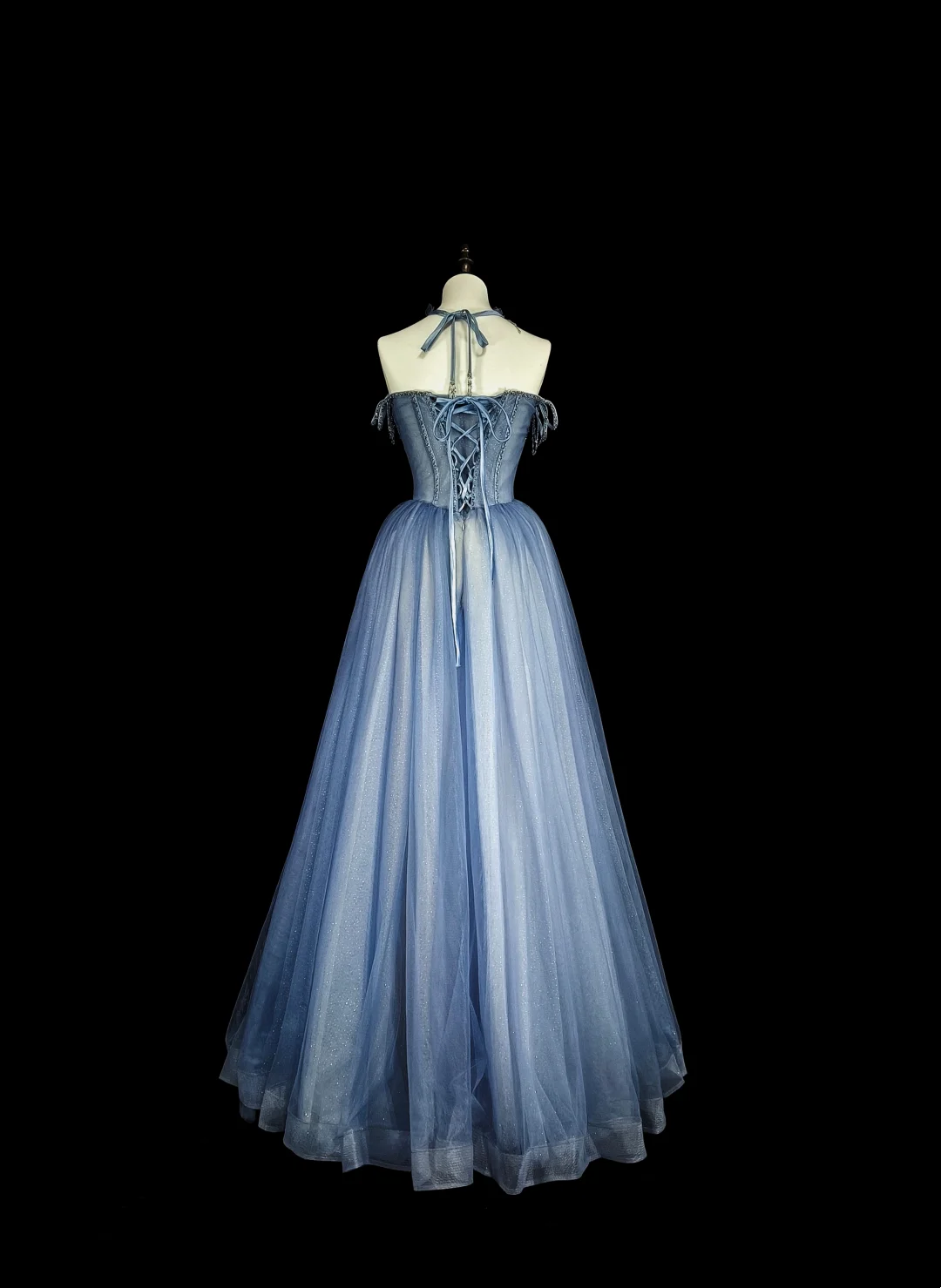 Robe de bal bustier violette en satin avec appliques, robe de soirée formelle J9413