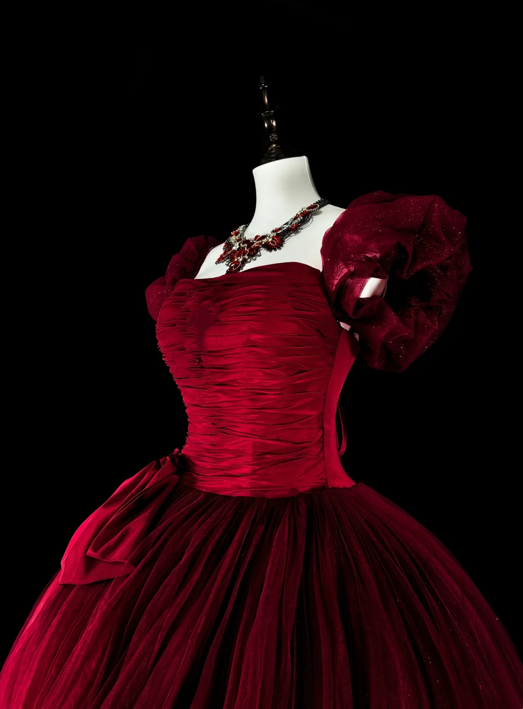 Trägerloses silbernes Vintage-Abendkleid, A-Linie, Geburtstagskleid J9370