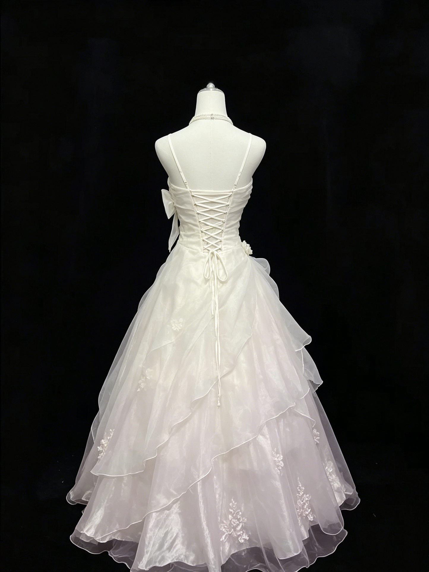 Trägerloses silbernes Vintage-Abendkleid, A-Linie, Geburtstagskleid J9370