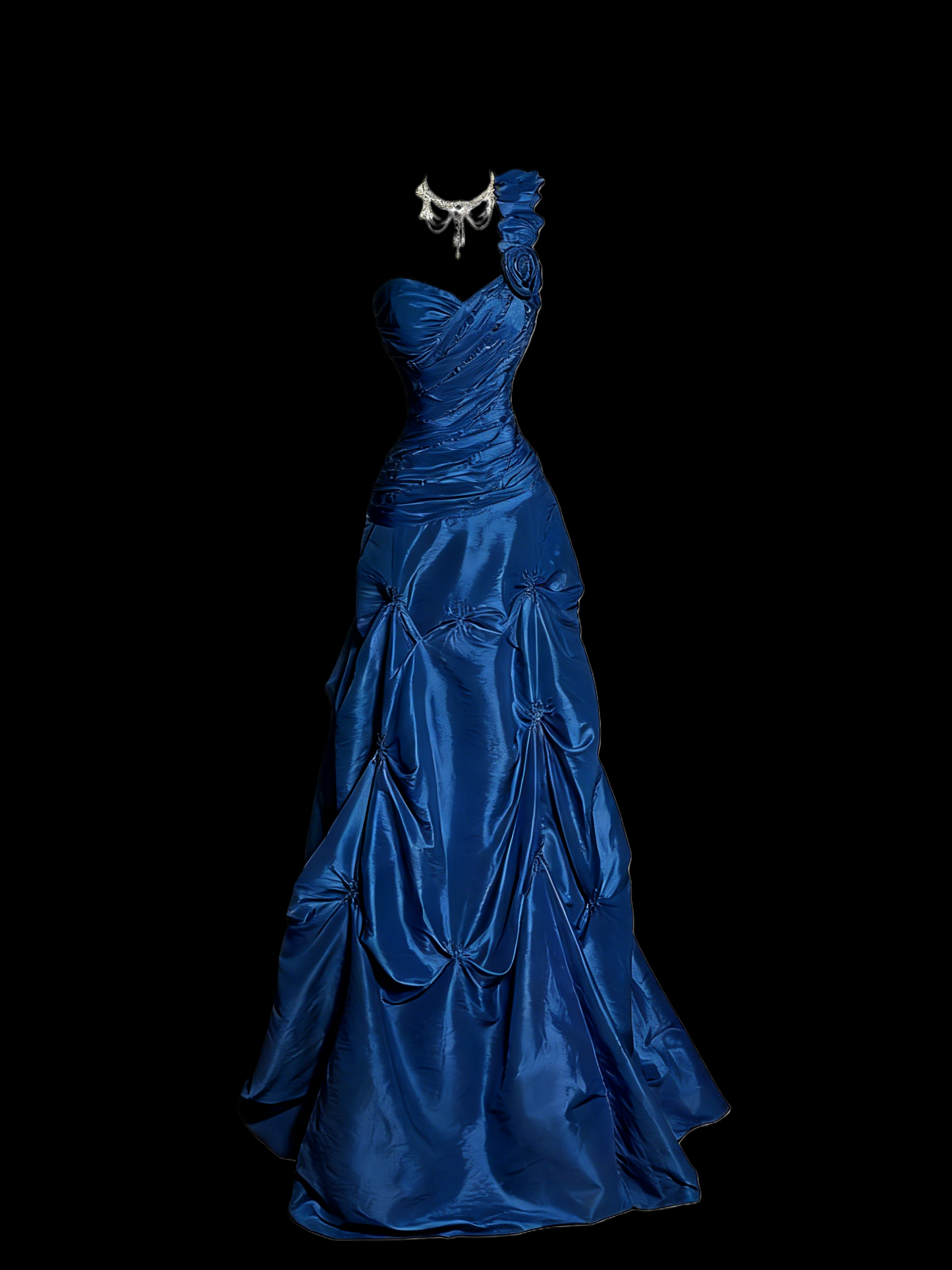 One Shoulder Lilac Prom Dress A Line Taffeta Formal Dress J9593