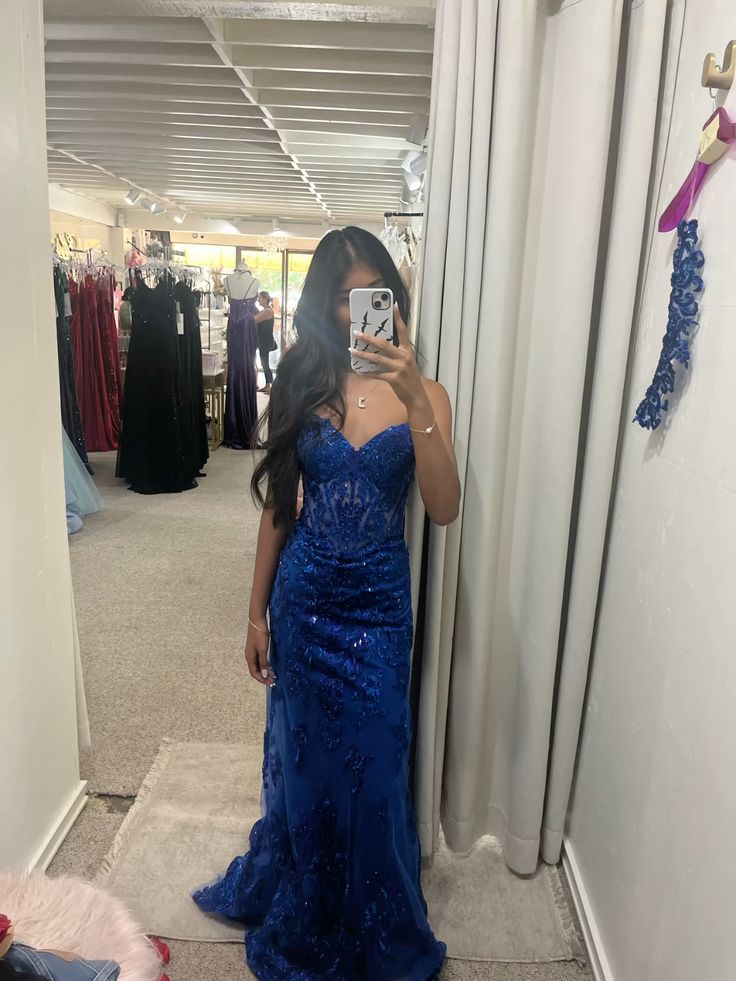 Robe de bal bustier violette en satin avec appliques, robe de soirée formelle J9413