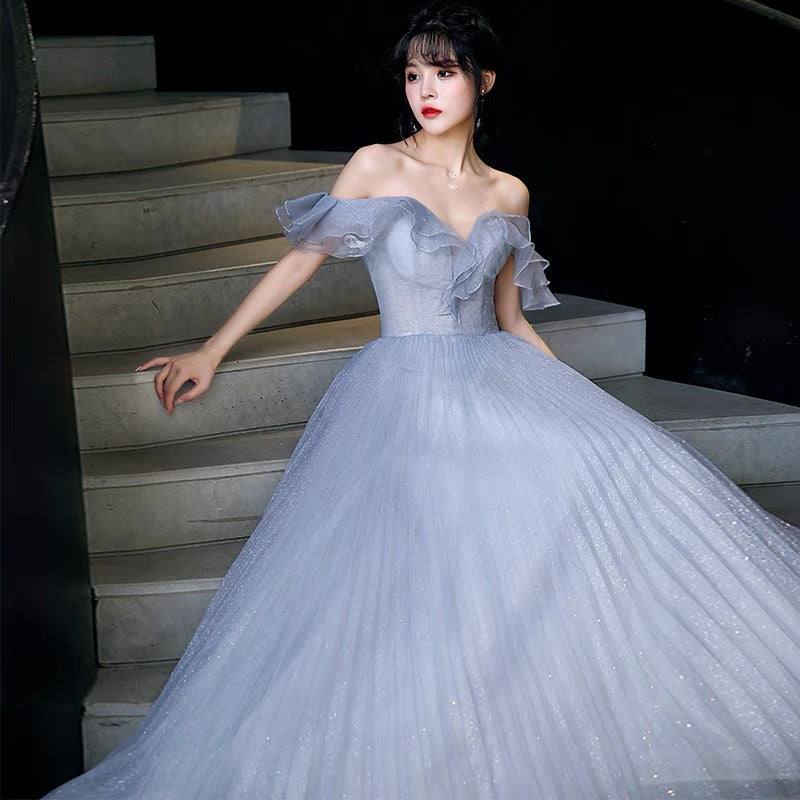 One-Shoulder-Burgund-langes Abschlussball-Kleid-Schnür-Abend-Kleid 20