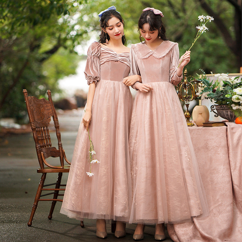 pink velvet bridesmaid dresses Tulle Dress Long Evening Dress Formal Party Gow Why you will love Color:White No Ribbon Sweetheart Neckline Floor-Length Satin Fabric: Satin