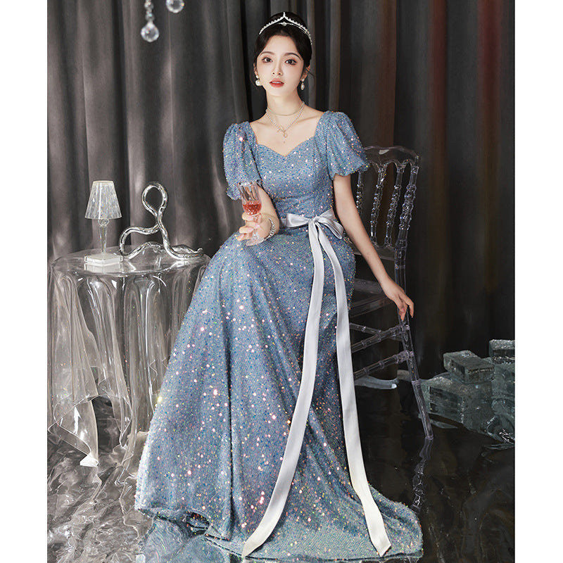 One-Shoulder-Burgund-langes Abschlussball-Kleid-Schnür-Abend-Kleid 20