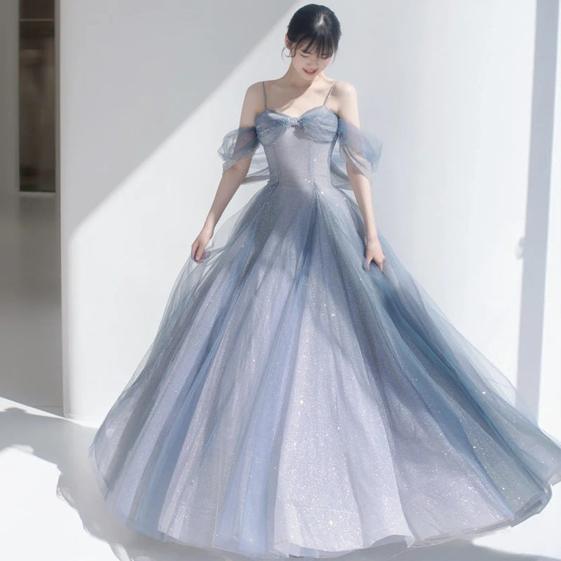 One-Shoulder-Burgund-langes Abschlussball-Kleid-Schnür-Abend-Kleid 20