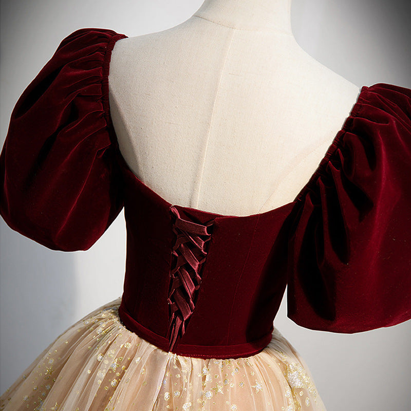 French Style Sweet 16 Birthday Party Dress Princess Long Prom Dress 205 - JulyProm