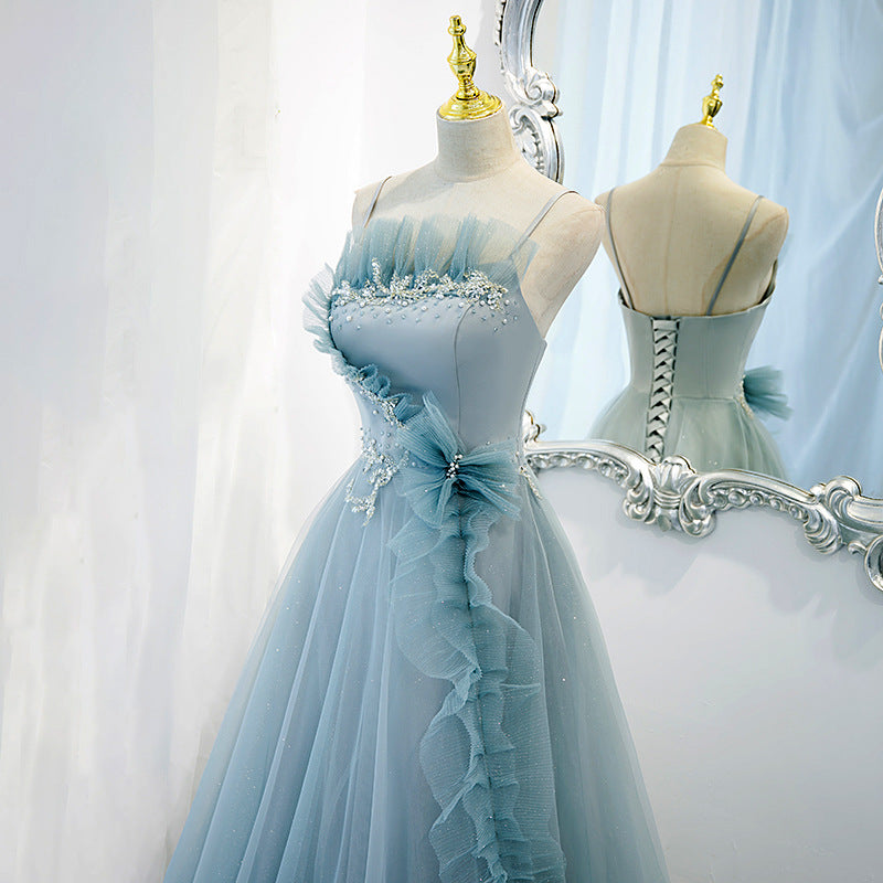 One-Shoulder-Burgund-langes Abschlussball-Kleid-Schnür-Abend-Kleid 20