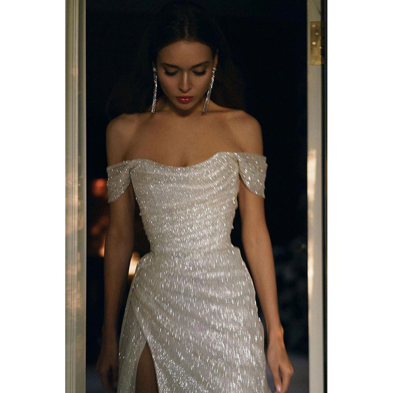 One-Shoulder-Burgund-langes Abschlussball-Kleid-Schnür-Abend-Kleid 20