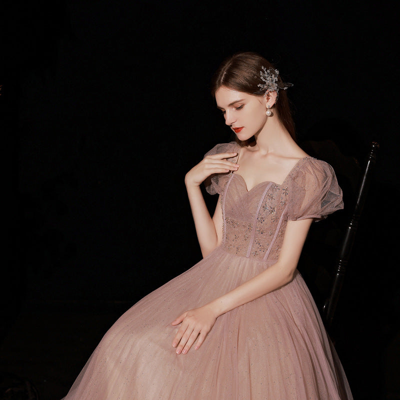 One-Shoulder-Burgund-langes Abschlussball-Kleid-Schnür-Abend-Kleid 20