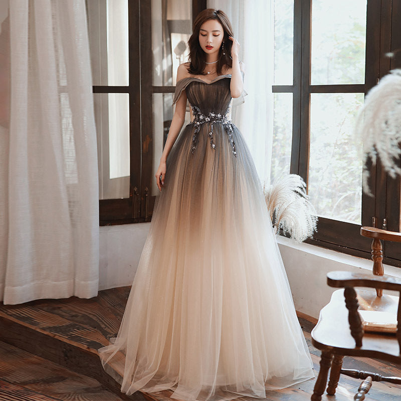 One-Shoulder-Burgund-langes Abschlussball-Kleid-Schnür-Abend-Kleid 20