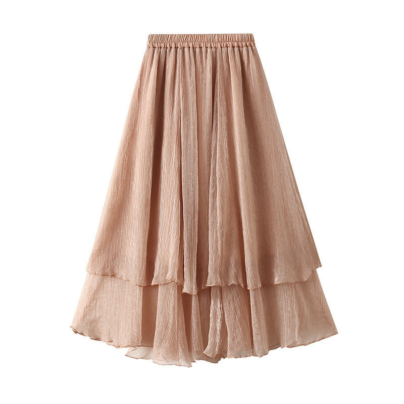 Women Elegant Cloud Gauze Large Swing Skirt 757