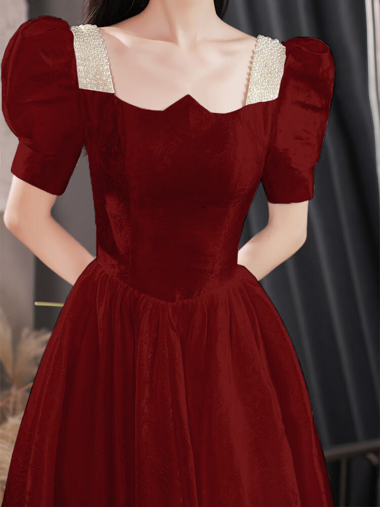 Elegant White A Line Long Prom Dress Sweet Princess Birthday Party Gown 547