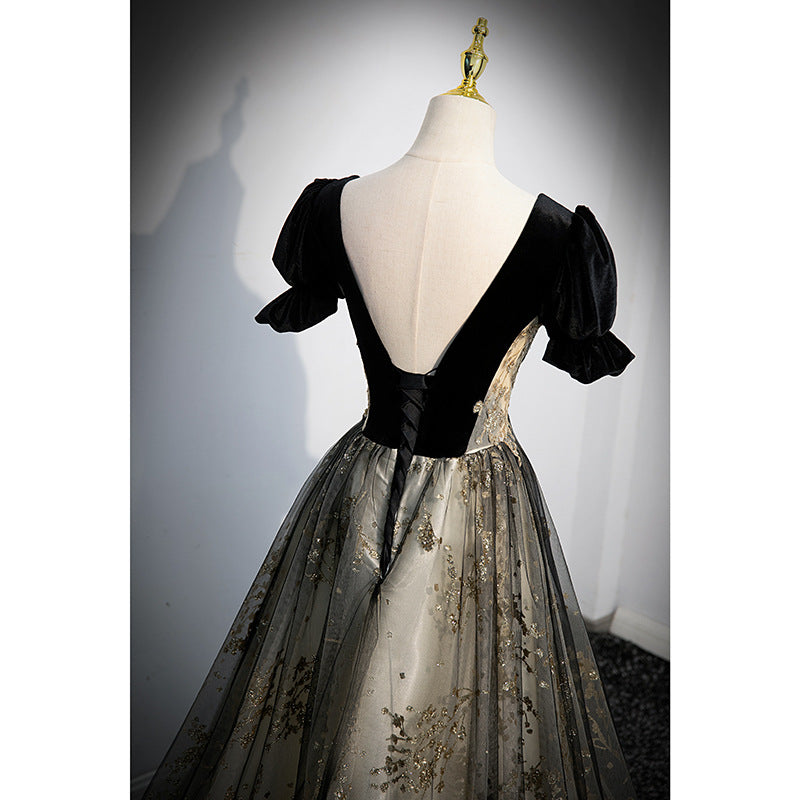 One-Shoulder-Burgund-langes Abschlussball-Kleid-Schnür-Abend-Kleid 20