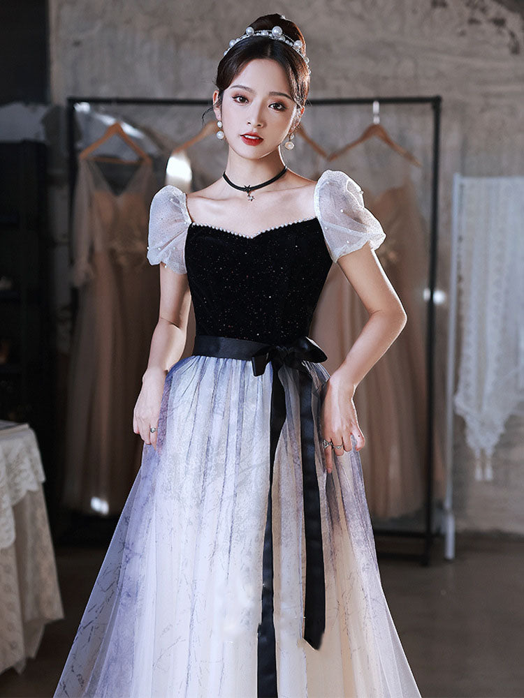 Elegant A Line Long Prom Dress Sweet Birthday Party Gown Formal Dress 520