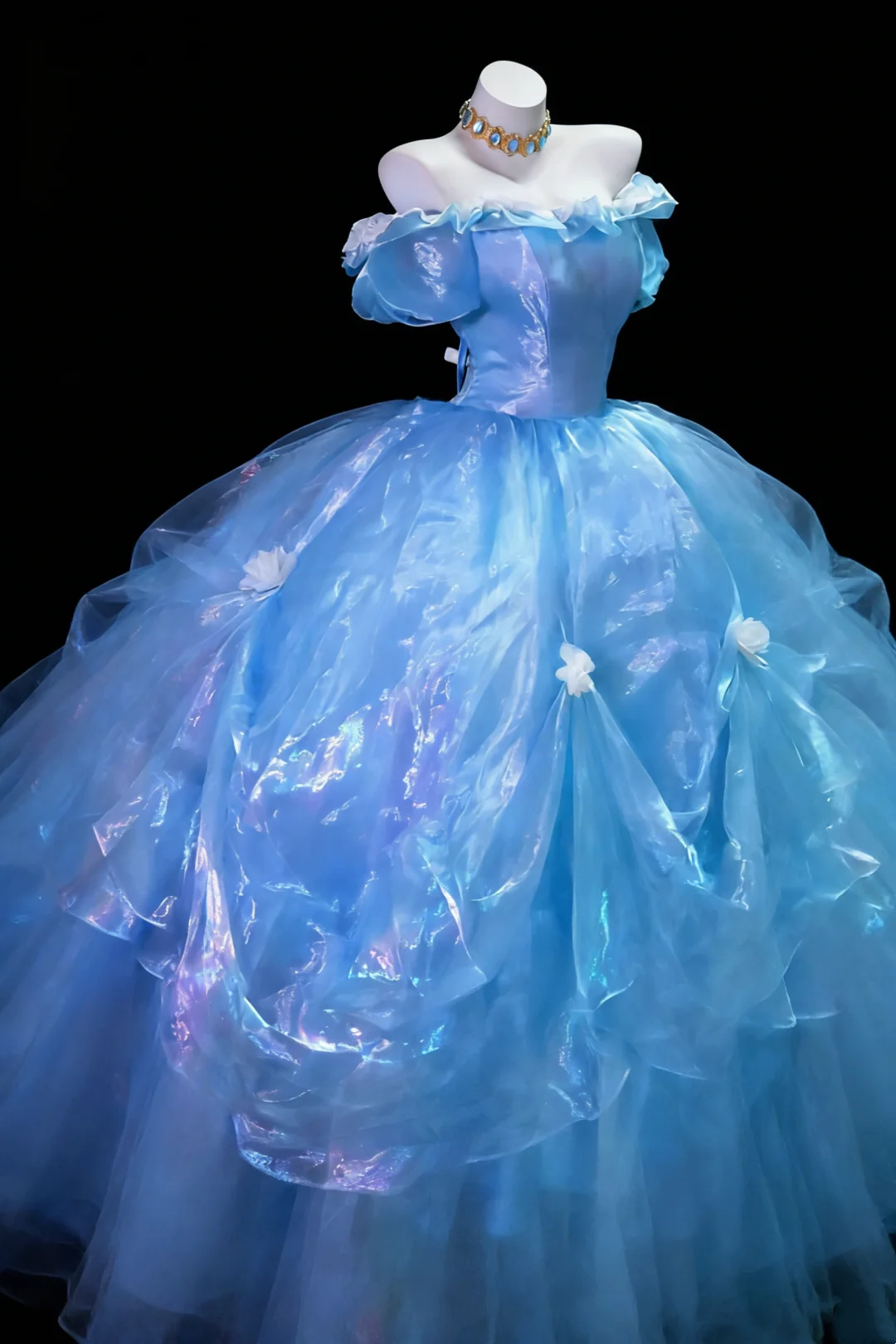 Robe de bal bustier violette en satin avec appliques, robe de soirée formelle J9413