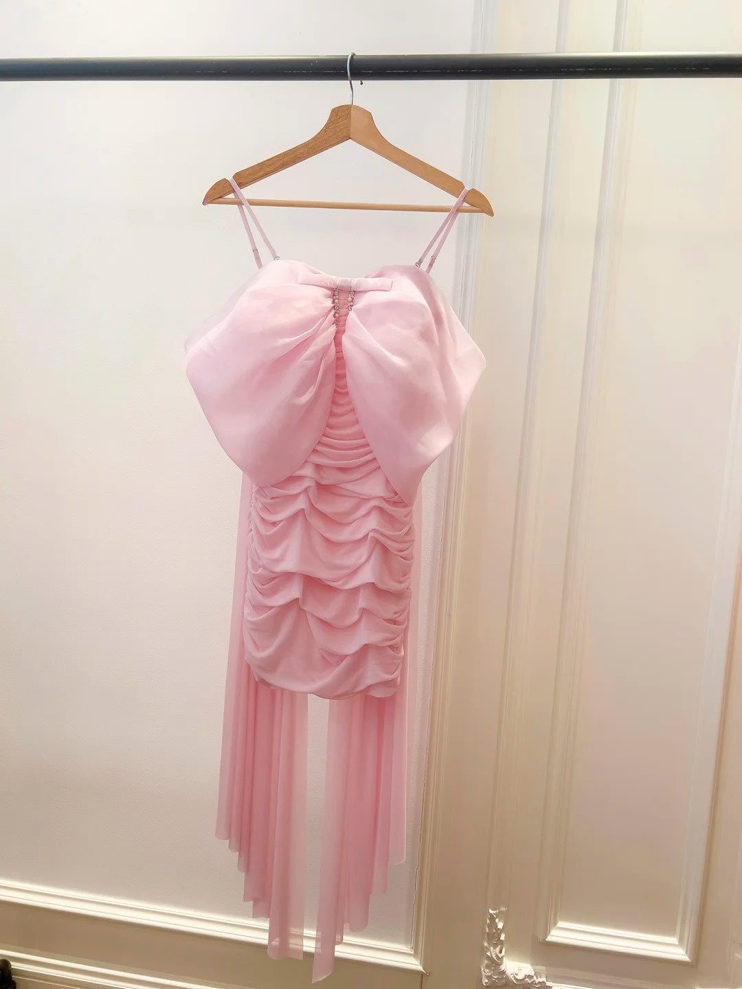 Trägerloses silbernes Vintage-Abendkleid, A-Linie, Geburtstagskleid J9370