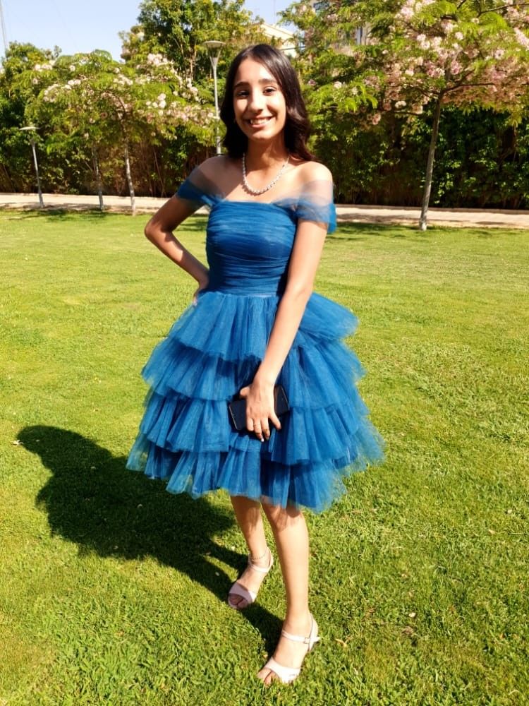 Off The Shoulder Tulle Homecoming Dress Short Party Dress J11127