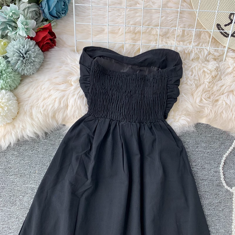 Nouvelle robe bustier sexy taille haute pour l'été 849